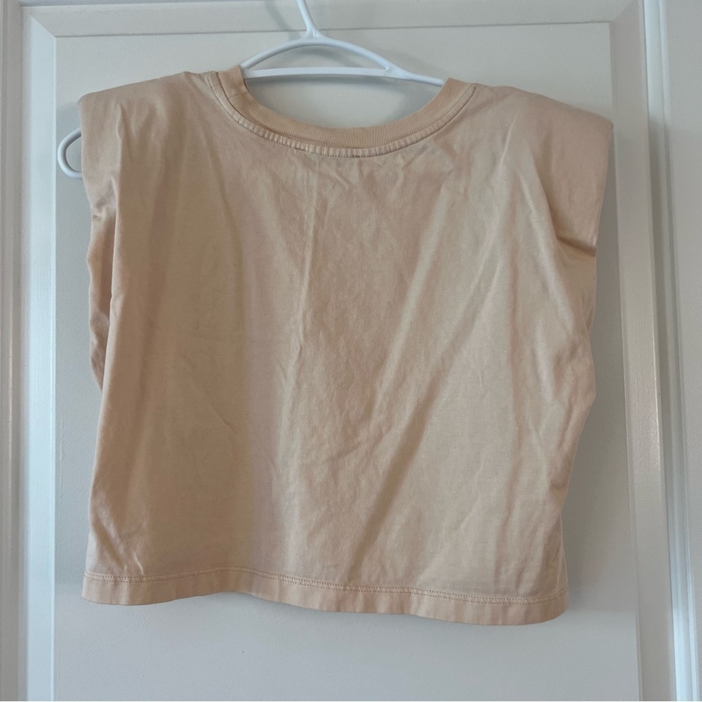 Zara Cropped Shoulder Pad Tank - Picture 3 of 6